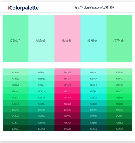 710+ Latest Color Schemes with Aquamarine Color tone combinations ...