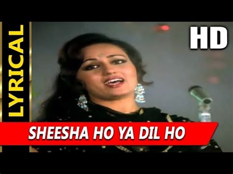 Sheesha Ho Ya Dil Ho Lata Mangeshkar Aasha Songs 1980 Jeetendra