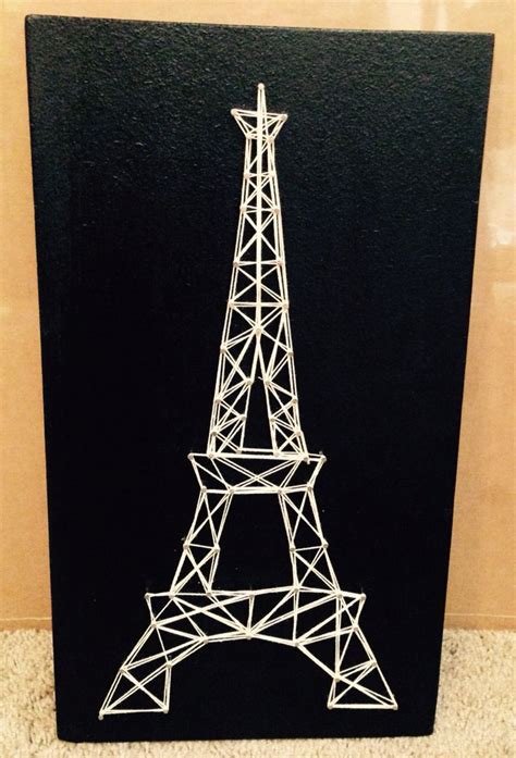 Eiffel Tower String Art Craft Diy