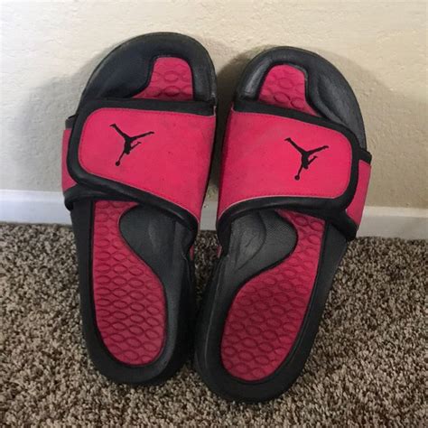 Jordan Shoes Jordan Hydro Slippers Color Blackpink Size 5bb In