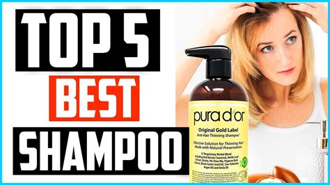 Top 5 Best Shampoo For Thinning Hair In 2024 Reviews Youtube