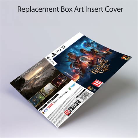 Baldurs Gate Ps Replacement Box Art Case Insert Cover Reproduction