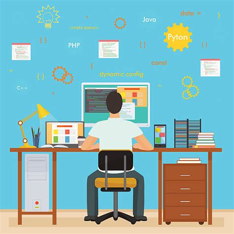 Top 60 Coding On Computer Clip Art Vector Graphics And Illustrations