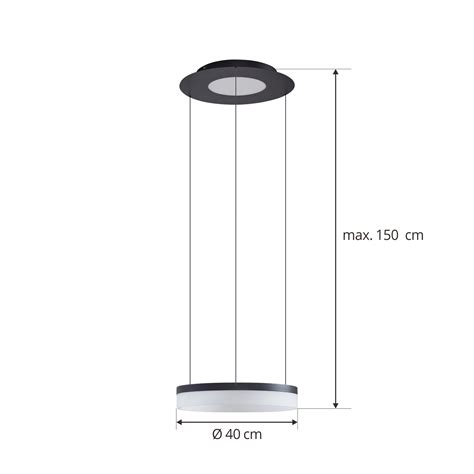 Lucande Smart LED Pendant Light Squillo Black Tuya RGBW CCT Lights Ie