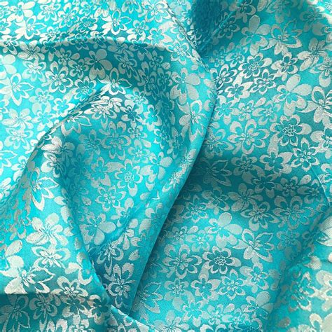 Pure Mulberry Silk Fabric By The Yard Floral Silk Fabric Etsy