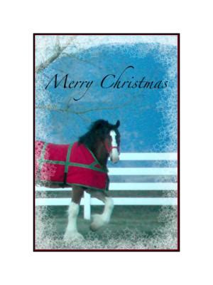 Merry Christmas Clydesdale by EyeOfTheJen