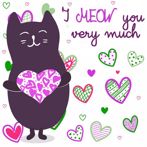 Cat Character Valentine Free Stock Photo Public Domain Pictures