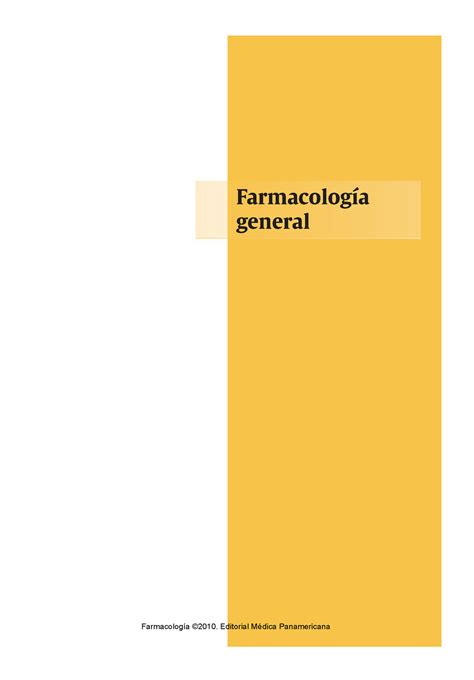 Farmacologia General Apuntes Actualizados Farmacología General