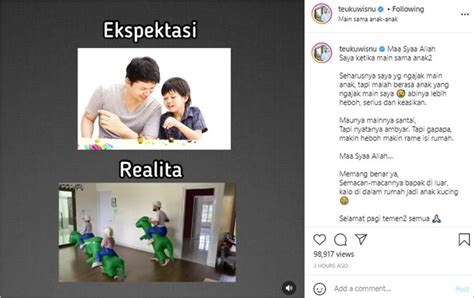 Beda Jauh Dari Ekspektasi Kelakuan Teuku Wisnu Ketika Main Bareng Anak