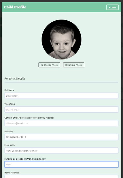 Child Profile