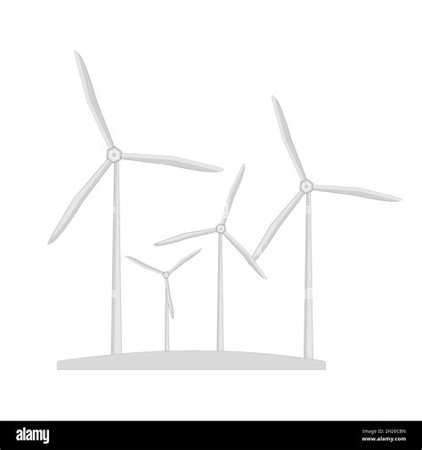 Offshore Wind Turbine Vector Vectors Stock Vector Images Alamy