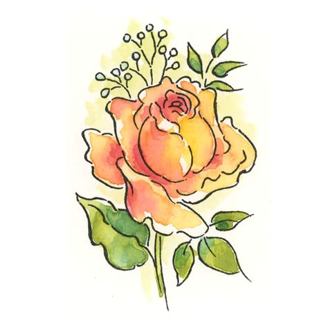 Stampendous Fragrant Rose Perfectly Clear Stamps