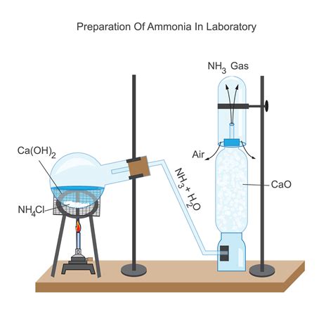 Preparation Of Ammonia In Laboratory Ammonium Chloride And Calcium