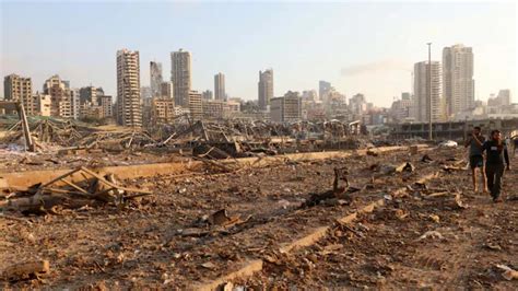 Beirut Port Blast Crater Metres Deep Security Official India Today