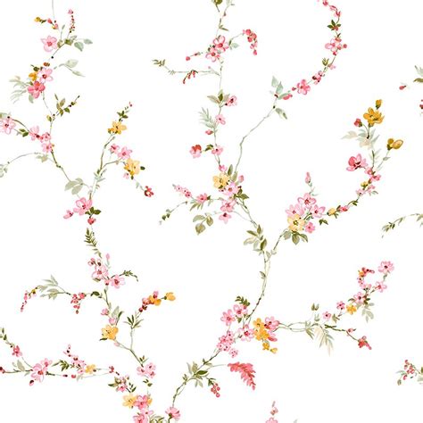 Papel Pintado Blooming Con Dise O Floral Rom Ntico Ramas De Flores