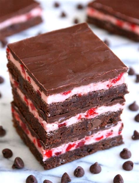 Chocolate Covered Cherry Brownies Happy Go Lucky