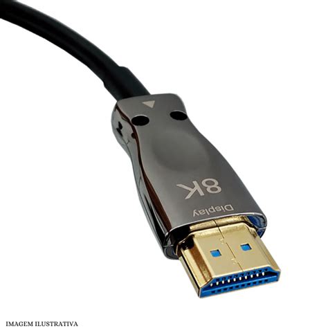 Cabo HDMI 2 1 10 Metros Fibra Óptica 8K Ultra HD INSTRUFIBER