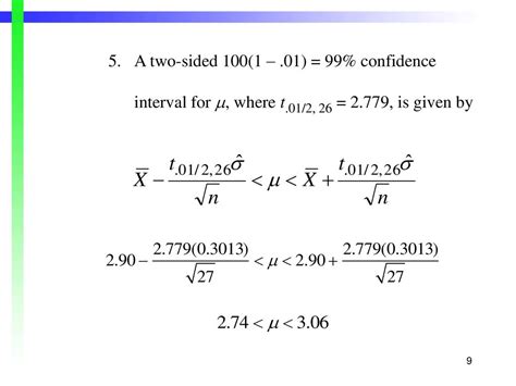 Statistical Inference One Sample Confidence Interval Ppt Download