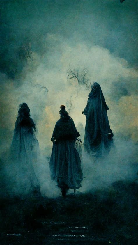 Movie Poster Macbeth Haunted Three Grotesque Midjourney OpenArt