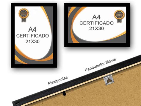 Kit Moldura Para Quadro Certificado Vidro A X P No Elo