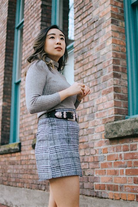 1 Piece 2 Ways That Checkered Mini Skirt