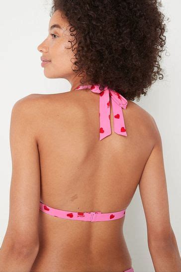 Victoria S Secret PINK Push Up Triangle Halterneck Bikini Top