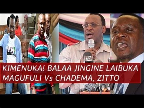 KImenukaa Tena Balaa Jingine Kubwa Laibuka Muda Huu CHADEMA Na ZItto