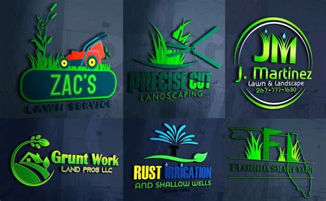 Design Vip I Will Design Unique Lawn Care Landscape Logo Within 24hr