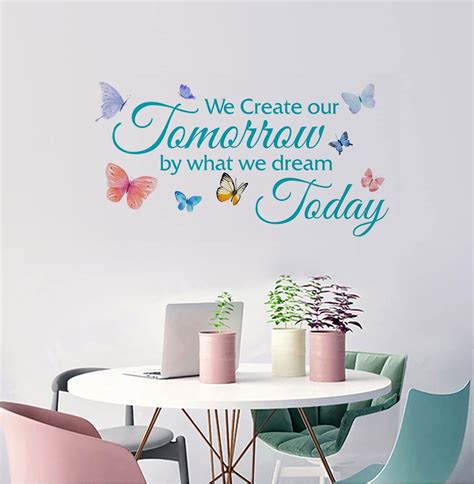 Calcoman As De Pared Con Texto En Ingl S We Create Our Tomorrow