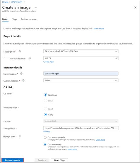 Tworzenie Maszyny Wirtualnej Rozwiązania Azure Stack Hci Na Podstawie Obrazów Na Koncie Usługi