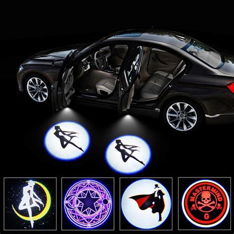 2pcs Universal Wireless Led Car Door Welcome Laser Projector Logo Ghost Shadow Lights For Bmw