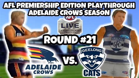 ADELAIDE CROWS VS GEELONG ROUND 21 AFL LIVE PREMIERSHIP EDITION PS2