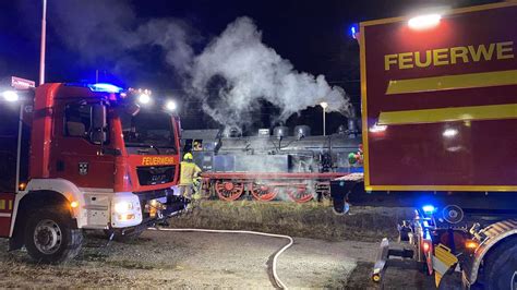 Feuerwehr Werl Betankt Dampflok Der Bielefelder Eisenbahnfreunde