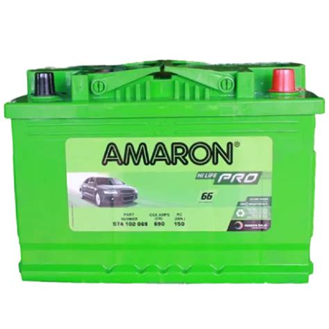 Amaron Pro AAM PR 00574102069 DIN 74 Car Battery Model Name Number