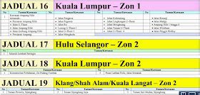 Notis Jadual Catuan Air Peringkat Ke Empat 4 Di Selangor KL