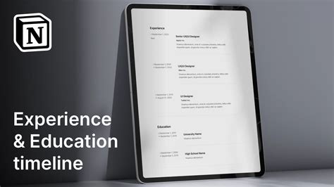 Notion Resume Template | Notionhub
