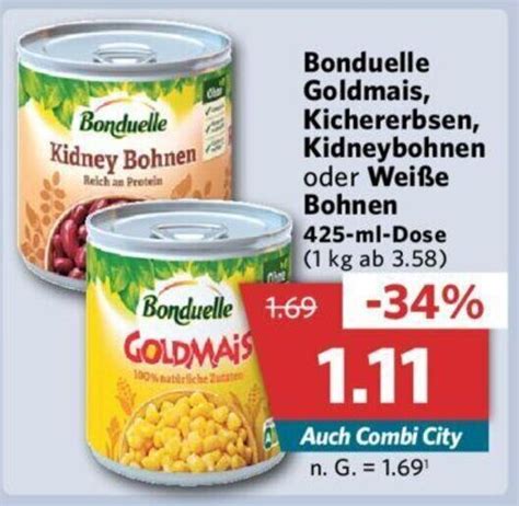 Bonduelle Goldmais Kichererbsen Kidneybohnen Oder Wei E Bohnen Ml