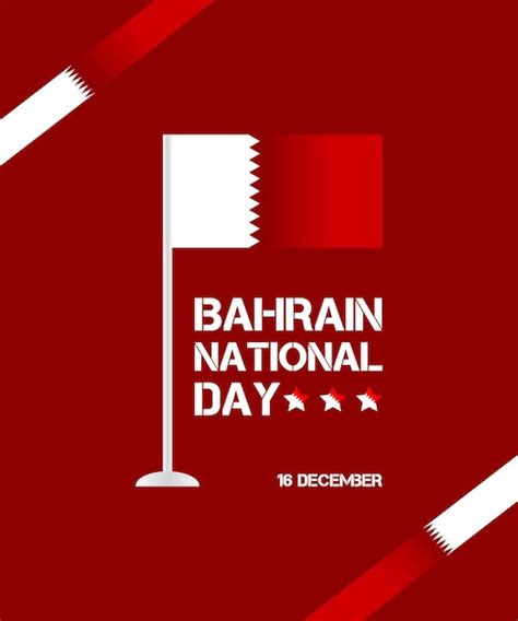 Premium Vector December Bahrain National Independence Day Flag