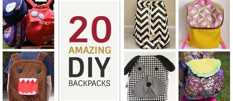 20 Creative Backpack Design Inspirations (DIY)