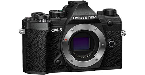 OM5 OM SYSTEM OM 5 Mirrorless Camera OM5 Black Finish Micro Four