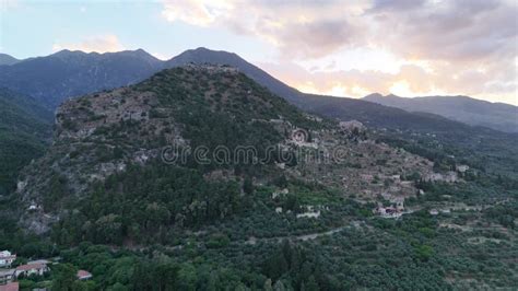 Part Of The Byzantine Archaeological Site Of Mystras In Peloponnese