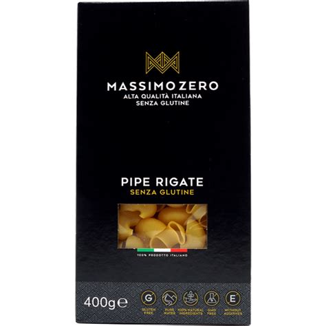 Massimo Zero Pipe Rigate Pasta Gluteeniton G