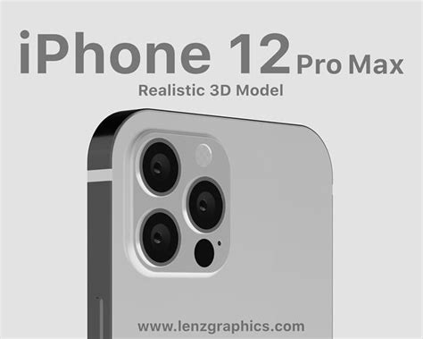 Iphone 12 Pro Max Silver 3d Model Cgtrader