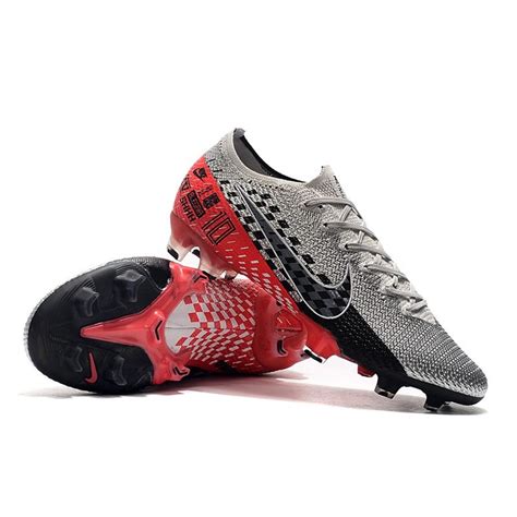 Nike Crampons Mercurial Vapor Xiii Elite Fg Neymar Platine Noir Rouge