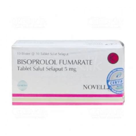 Bisoprolol Mg Tablet Novell Manfaat Kandungan Dosis Dan Efek