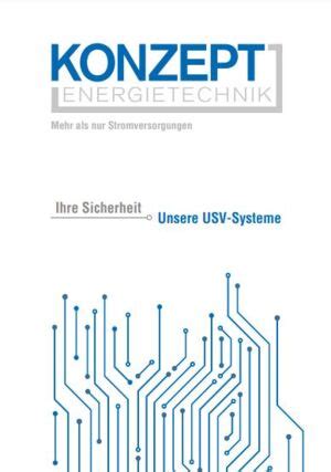 Usv Syteme In Kleinen Und Gro En Anlagen Konzept Energietechnik