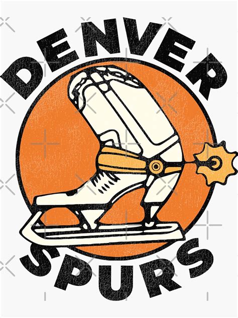 Denver Spurs Retro Defunct Ice Hockey Sticker For Sale By