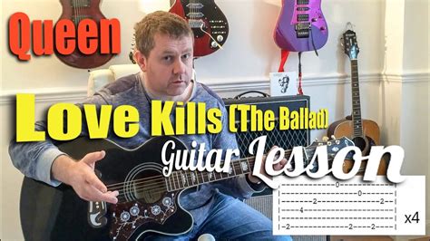 Queen Love Kills The Ballad Acoustic Guitar Tutorial Lesson YouTube