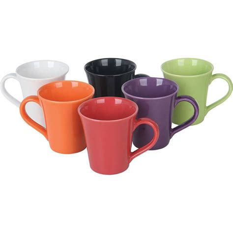 Caneca De Cerâmica Colorida 330ml Tulipa Oxford 111 Canecas