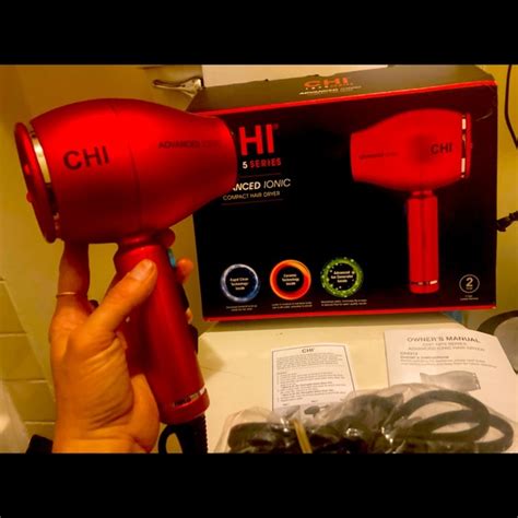 Hair Chi 1875 Advanced Ionic Red Compact Dryer Poshmark